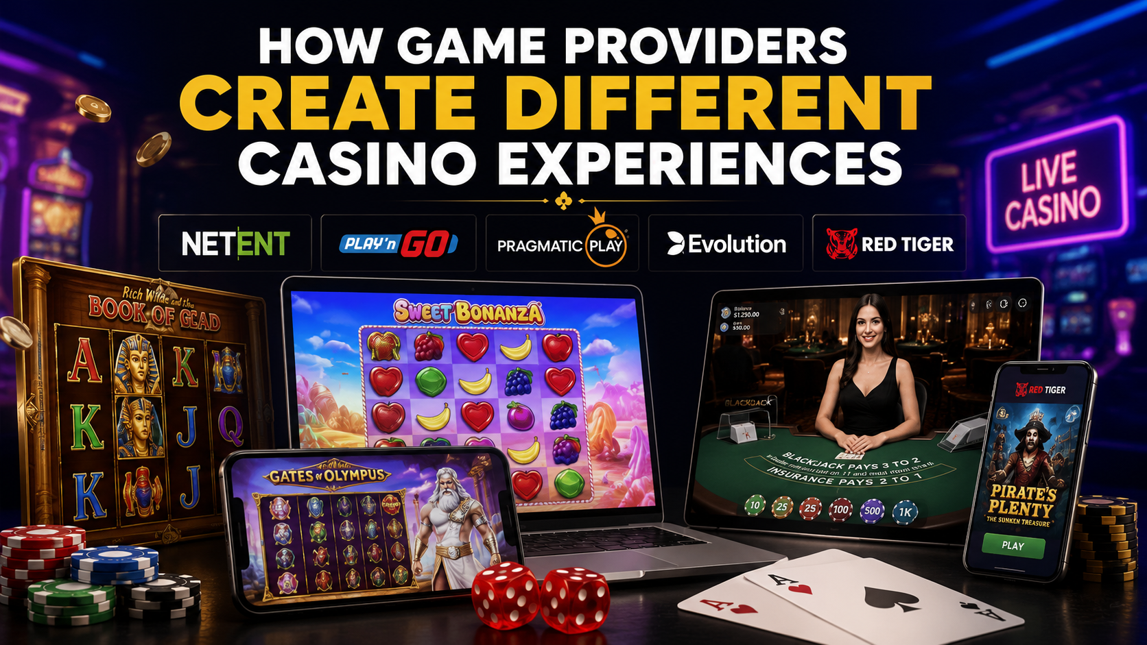 Online casino game providers creating unique slot and live casino gaming experiences with advanced graphics and gameplay features
